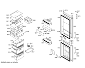 Схема №1 KG39NA03 с изображением Дверь для холодильника Siemens 00247183