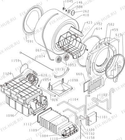 Взрыв-схема стиральной машины Gorenje D9664E (392551, SP10/333) - Схема узла 05