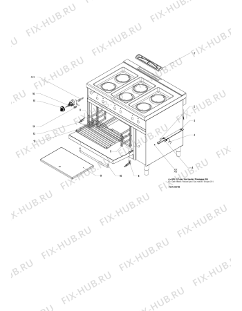 Схема №2 ADN604 (F106123) с изображением Всякое для плиты (духовки) Indesit C00422744