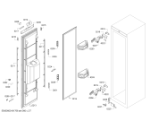 Схема №1 FI24DP02 с изображением Дверь для холодильника Siemens 00713642