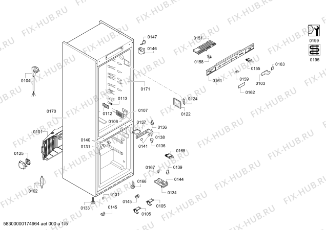 Схема №1 KG57NST34N с изображением Дверь для холодильника Siemens 00712251