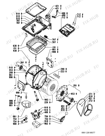 Схема №2 AWT 2287/3 с изображением Декоративная панель для стиралки Whirlpool 481245213964