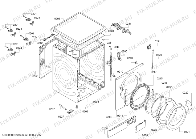 Схема №1 WAS327X0ME VARIOPERFECT ECOSILENCE DRIVE 8KG/1600rpm Made in Germany с изображением Силовой модуль для стиральной машины Siemens 11005796