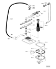 Схема №2 GCI 4755 W/BR с изображением Ручка регулировки (кнопка) для посудомоечной машины Whirlpool 481990500595