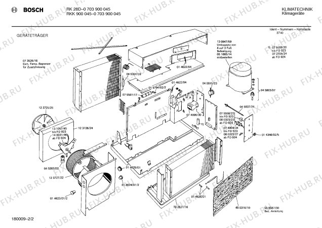 Взрыв-схема вытяжки Bosch 0703900045 RKK900045 - Схема узла 02