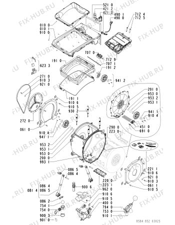 Схема №1 736 465 TOP 1200 L с изображением Обшивка для стиралки Whirlpool 481245213736