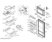 Схема №2 KDN36A03 с изображением Дверь для холодильной камеры Bosch 00245506