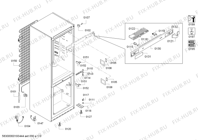 Схема №1 KGE39XI20R A+ с изображением Дверь для холодильника Bosch 00715208