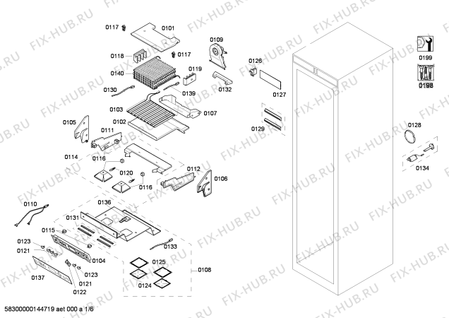 Схема №2 T18BD80FL с изображением Крепеж для холодильника Bosch 00615398