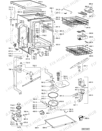 Схема №1 GSF 2500 с изображением Панель для посудомойки Whirlpool 480140101428