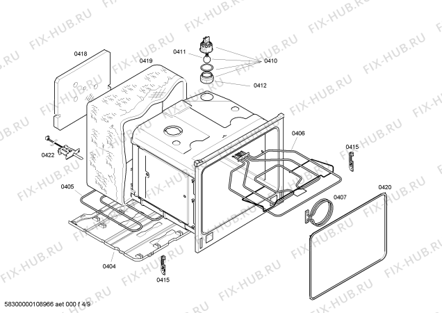 Схема №1 HBN56M560B с изображением Панель управления для плиты (духовки) Bosch 00443506
