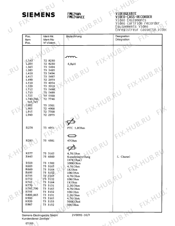 Взрыв-схема телевизора Siemens FM624W4 - Схема узла 04