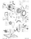 Схема №1 WAB 1000-NL с изображением Ручка (крючок) люка для стиральной машины Whirlpool 481249878722