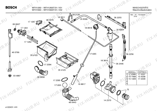 Схема №1 WFH1260IT Maxx Easy WFH1260 с изображением Панель управления для стиралки Bosch 00434152