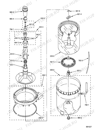 Взрыв-схема сушильной машины Whirlpool EQAWM941 (F092419) - Схема узла