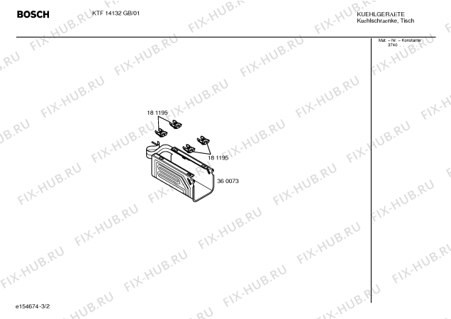 Взрыв-схема холодильника Bosch KTF14132GB - Схема узла 02