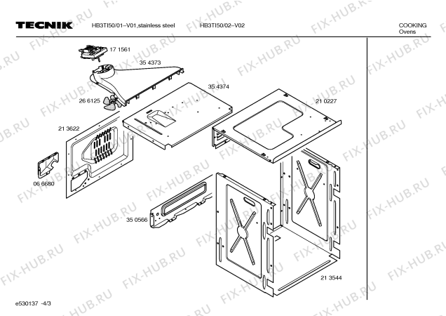 Схема №1 HB3TI50 с изображением Панель для плиты (духовки) Bosch 00356147