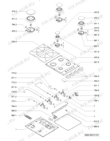 Схема №1 AKL752GR (F092187) с изображением Лампа для плиты (духовки) Indesit C00340389
