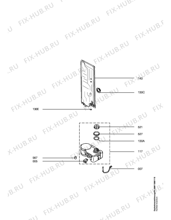 Схема №4 FAV88070VI с изображением Блок управления для посудомоечной машины Aeg 973911235239002
