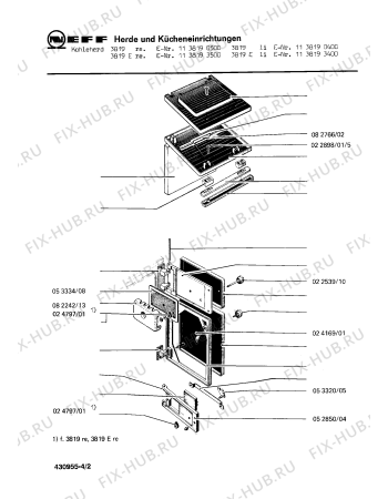 Схема №1 3804HK с изображением Кольцо для плиты (духовки) Bosch 00082587