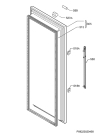 Схема №1 AGE72216NM с изображением Дверца для холодильной камеры Aeg 140013898063
