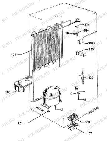 Взрыв-схема холодильника Unknown ZF14/4D - Схема узла C10 Cold, users manual