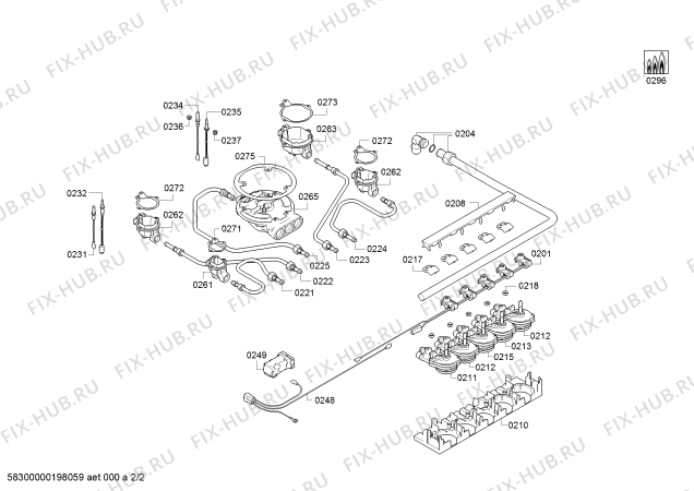 Взрыв-схема плиты (духовки) Siemens EC7A5QB90 MS 75F 4G+1W STAR 4kW SIEMENS SV - Схема узла 02