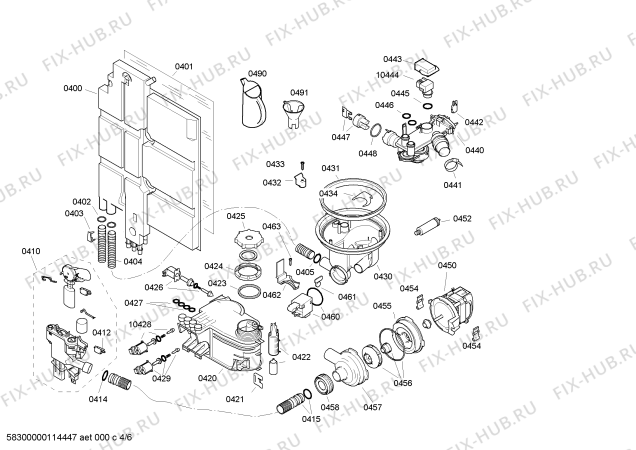 Схема №1 SGIKBO1 с изображением Передняя панель для посудомойки Bosch 00665525