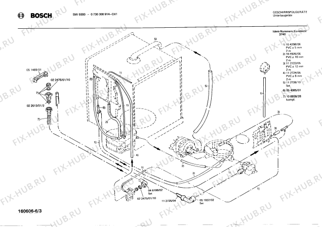 Схема №2 0730300910 SMI9300 с изображением Модуль для посудомойки Bosch 00083220