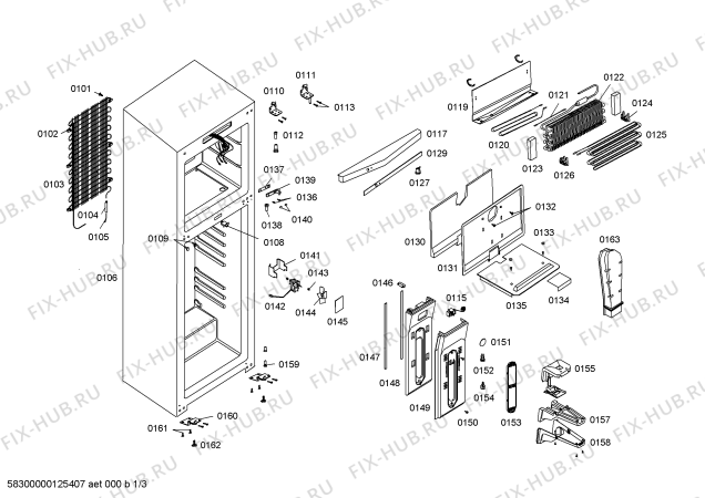 Схема №1 RS26U7504C Coldex с изображением Декоративная панель для холодильника Bosch 00606892