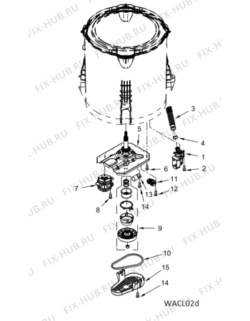 Схема №1 3LMVWC415FW с изображением Всякое Whirlpool 482000098337