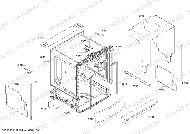 Схема №1 JS03IN52 с изображением Ручка для посудомоечной машины Bosch 00648524