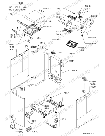 Схема №2 Adorina T с изображением Микромодуль для стиралки Whirlpool 481010417345