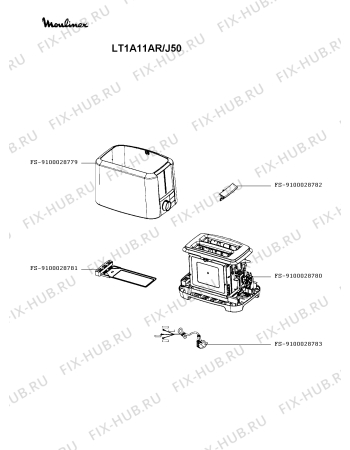 Схема №1 LT1A11AR/J50 с изображением Провод для электротостера Moulinex FS-9100028783