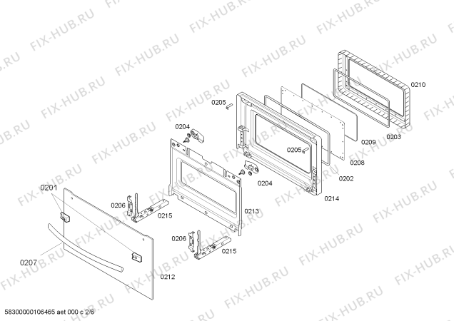 Схема №1 B6754S0 с изображением Дисплейный модуль для плиты (духовки) Bosch 00444278