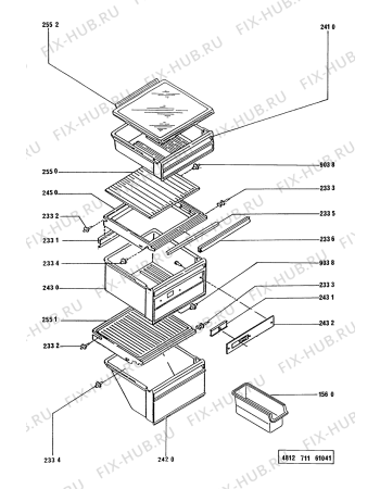 Схема №2 3XARG486WP00 ARG 486/WP с изображением Обшивка для холодильной камеры Whirlpool 481925938251