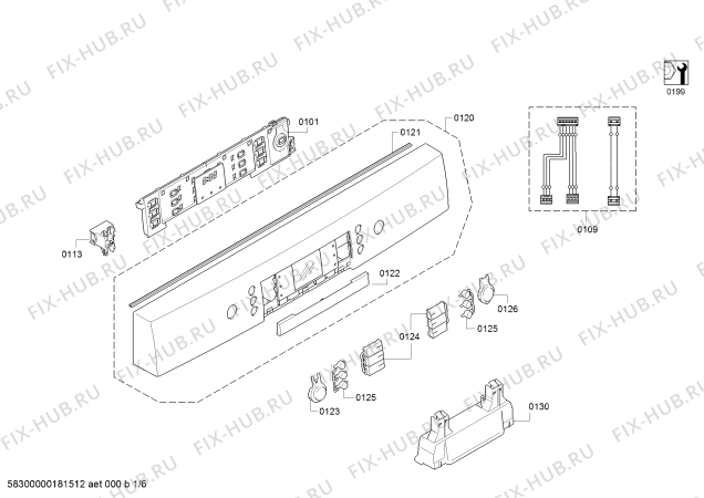 Схема №1 SMS86P12DE, Exclusiv, Made in Germany с изображением Инструкция по эксплуатации для посудомоечной машины Bosch 00786061