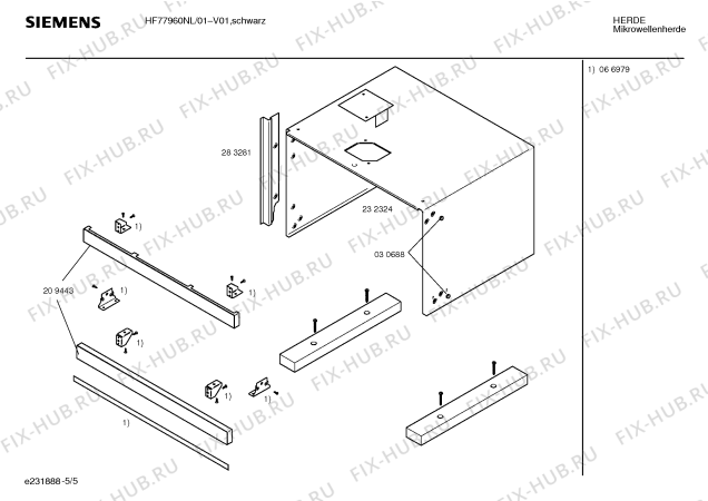 Схема №1 HF77920NL с изображением Краткая инструкция для микроволновой печи Siemens 00517306