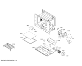 Схема №1 C54L60N0GB с изображением Дверь для плиты (духовки) Bosch 00682220