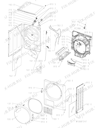 Схема №2 AZA-HP 7795 P с изображением Декоративная панель для стиралки Whirlpool 481010726467