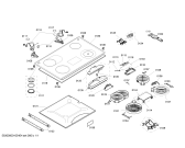 Схема №1 T6483N0 с изображением Стеклокерамика для духового шкафа Bosch 00473998