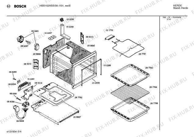 Схема №2 HN28220SF с изображением Планка для плиты (духовки) Bosch 00287833