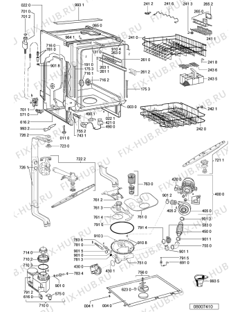 Схема №1 GSIK 6405 IN -n.prod с изображением Панель для посудомоечной машины Whirlpool 481245373856