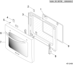 Схема №2 CIG534I (F027790) с изображением Обшивка для духового шкафа Indesit C00090350