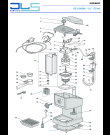 Схема №1 EC145 с изображением Кабель для кофеварки (кофемашины) DELONGHI 7313282249