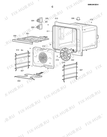 Схема №1 BLH 7502 R с изображением Крышечка для плиты (духовки) Whirlpool 480121102473