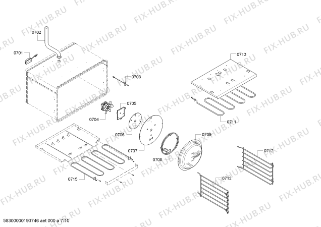 Схема №1 PRL364GDH с изображением Поднос для плиты (духовки) Bosch 11006314