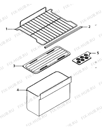 Взрыв-схема холодильника Husqvarna Electrolux QR36F - Схема узла Furniture