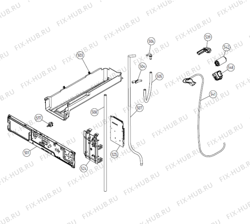 Взрыв-схема стиральной машины Gorenje TDC44C DK   -Titanium (900002795, TDC44) - Схема узла 05