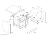 Схема №1 SN25D800GC с изображением Держатель для посудомойки Bosch 00629696